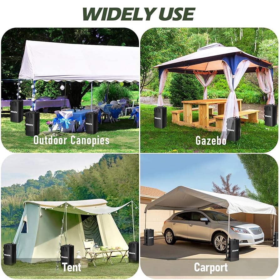Amazon.com: UEAKPIC Canopy Weights, 220 LBS Heavy Duty Set